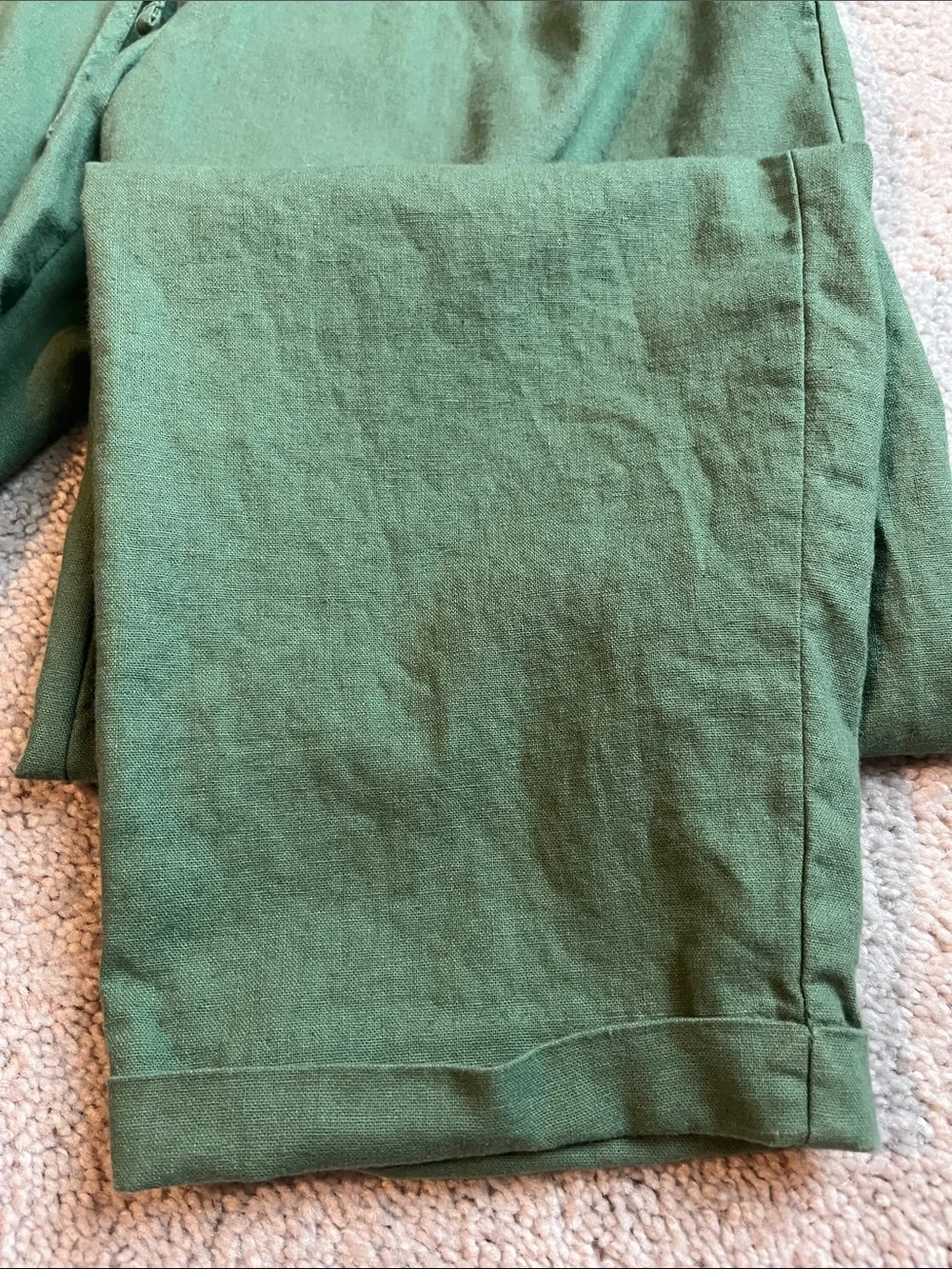 J. Crew Olive Green Drawstring Cropped Pants